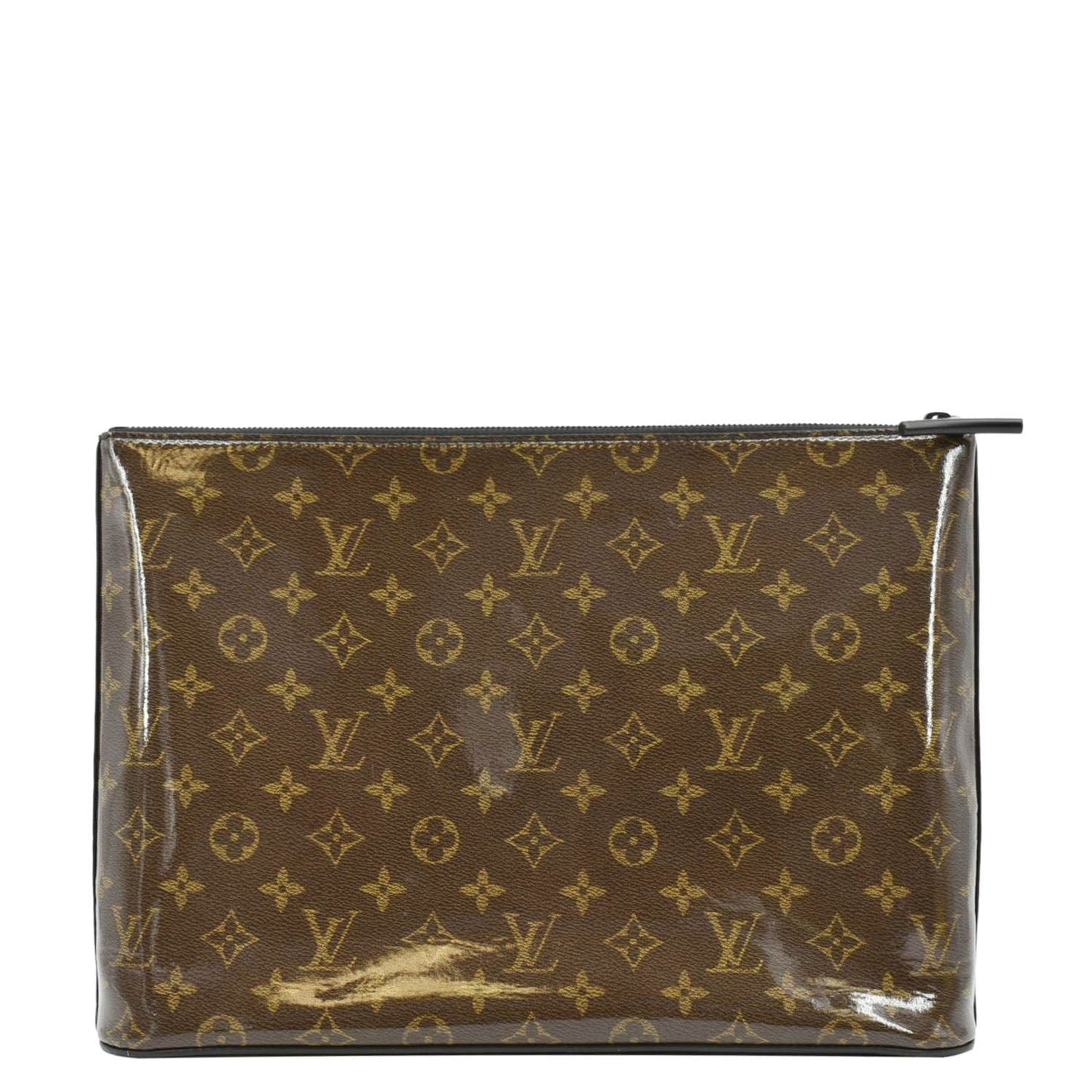 LOUIS VUITTON Pochette Cosmos Monogram Glaze Canvas Pouch Brown