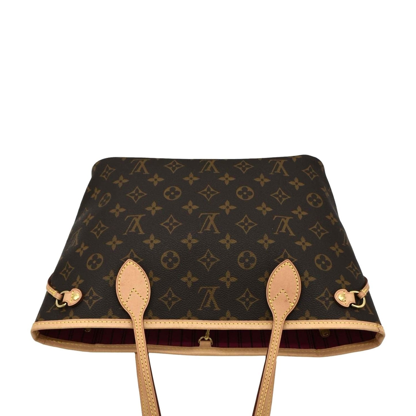 LOUIS VUITTON Neverfull PM Monogram Canvas Tote Bag Fuchsia