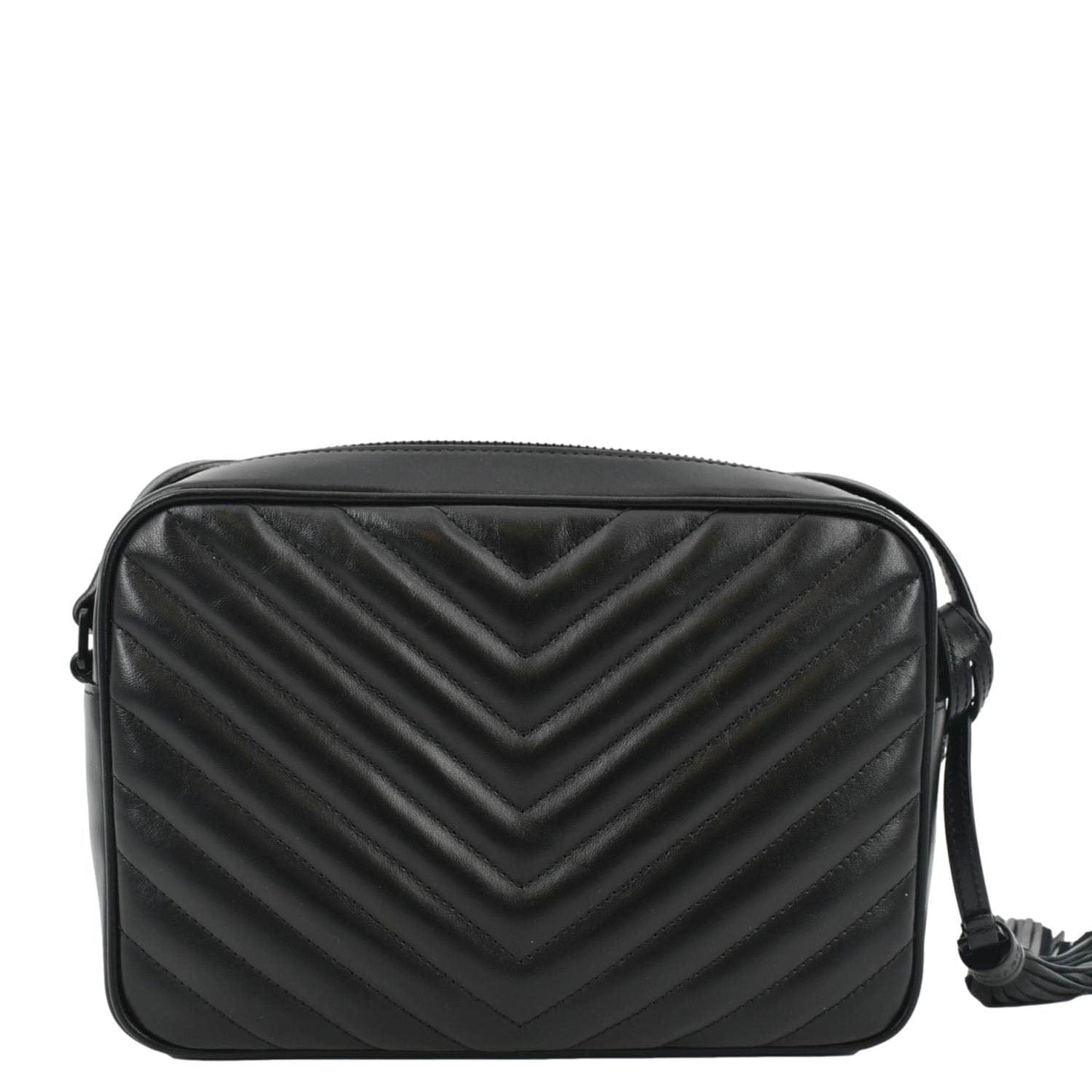 Saint Laurent Lou Leather Black Crossbody Style 29