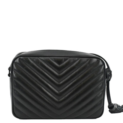 Saint Laurent Lou Leather Black Crossbody Style 29