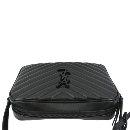 Saint Laurent Lou Leather Black Crossbody Style 29