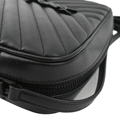 Saint Laurent Lou Leather Black Crossbody Style 29