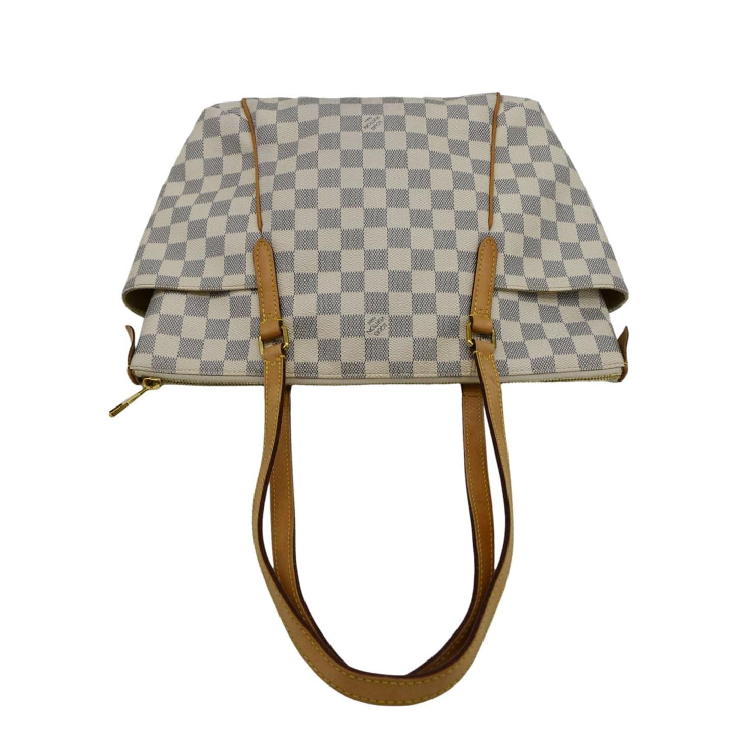LOUIS VUITTON Totally PM Damier Azur Shoulder Bag White