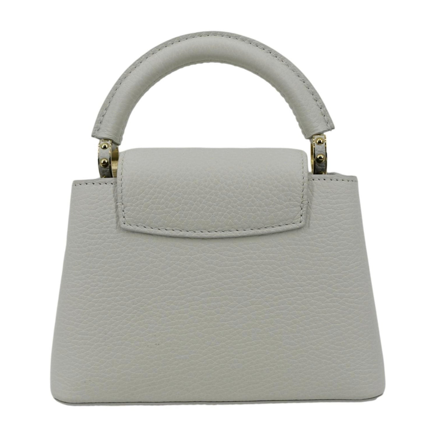 LOUIS VUITTON Capucine Mini Taurillon Leather Crossbody Bag Snow