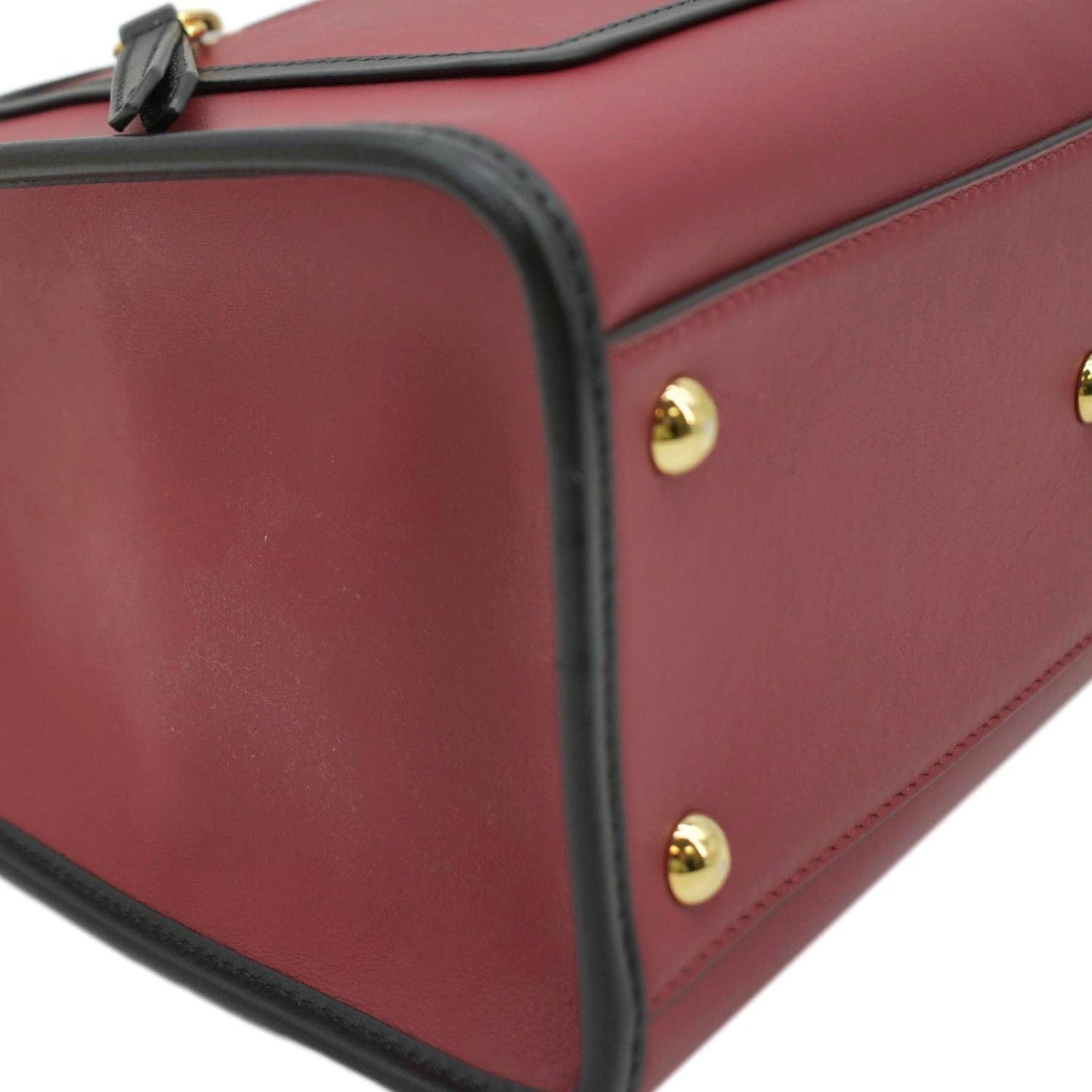 Fendi Runaway Leather Red Tote Bag