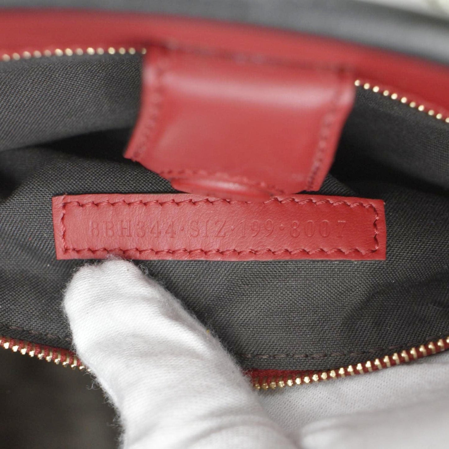 Fendi Runaway Leather Red Tote Bag