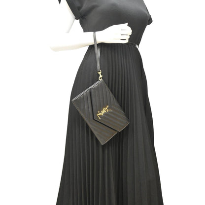 Saint Laurent Leather Black Clutch Style 2