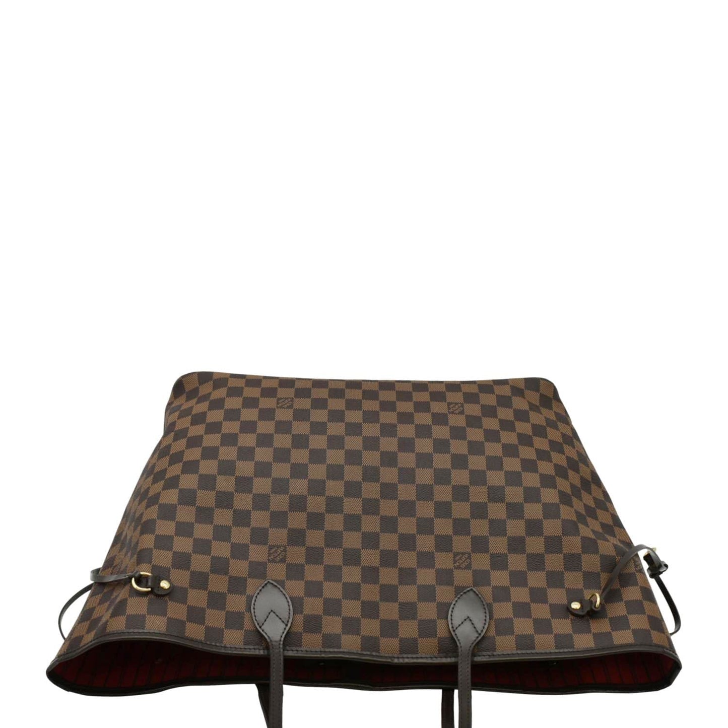 LOUIS VUITTON Neverfull GM Damier Ebene Tote Bag Brown