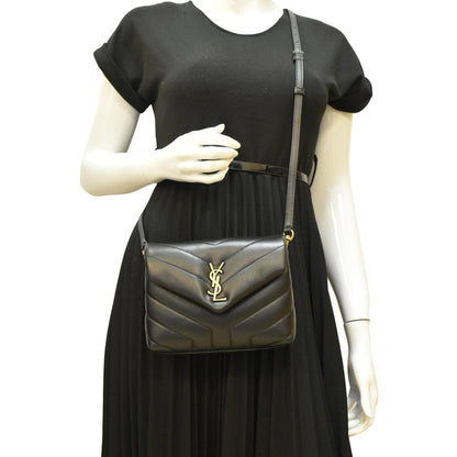 Saint Laurent Loulou Leather Black Crossbody Style 13