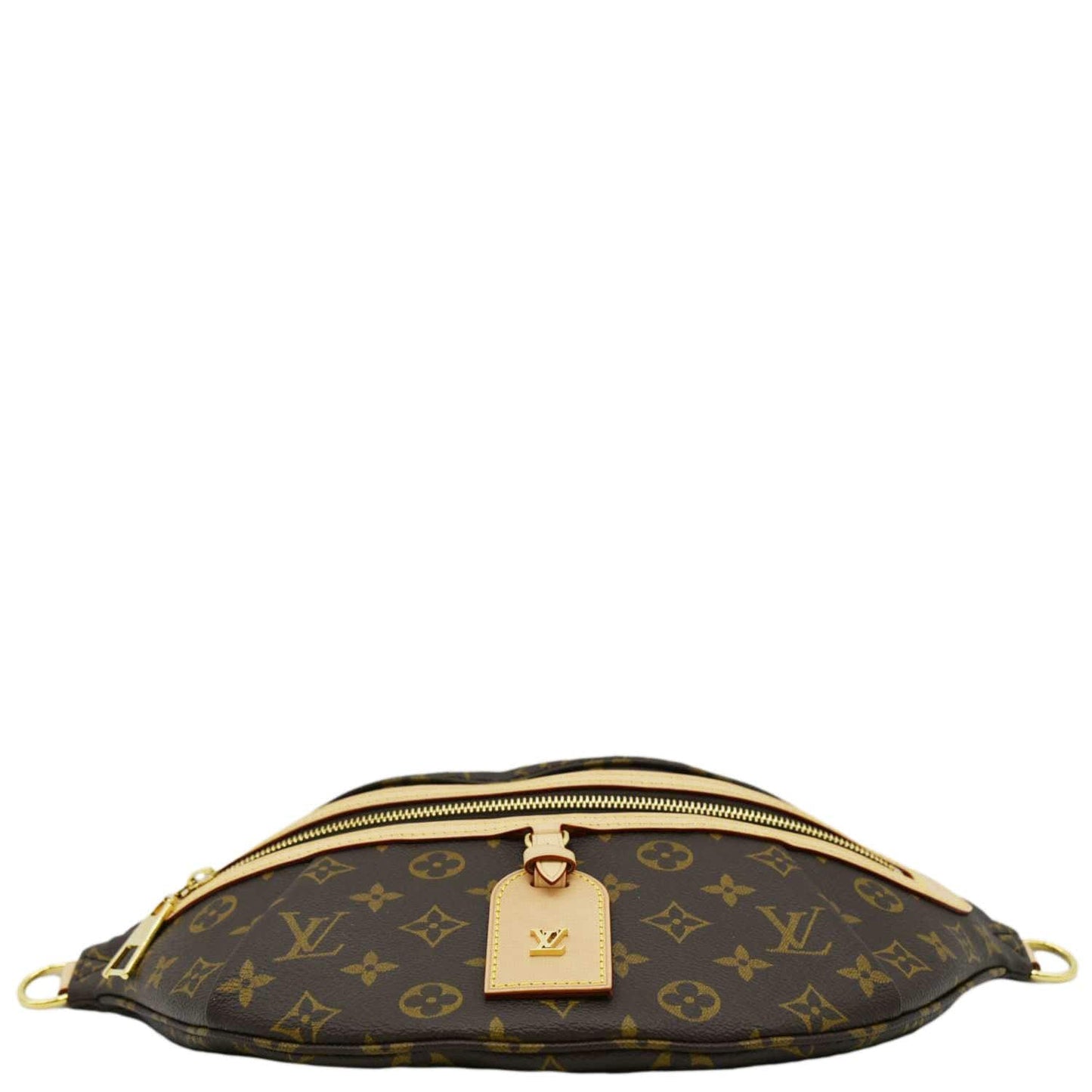 LOUIS VUITTON High Rise Monogram Canvas Bumbag Brown No Strap