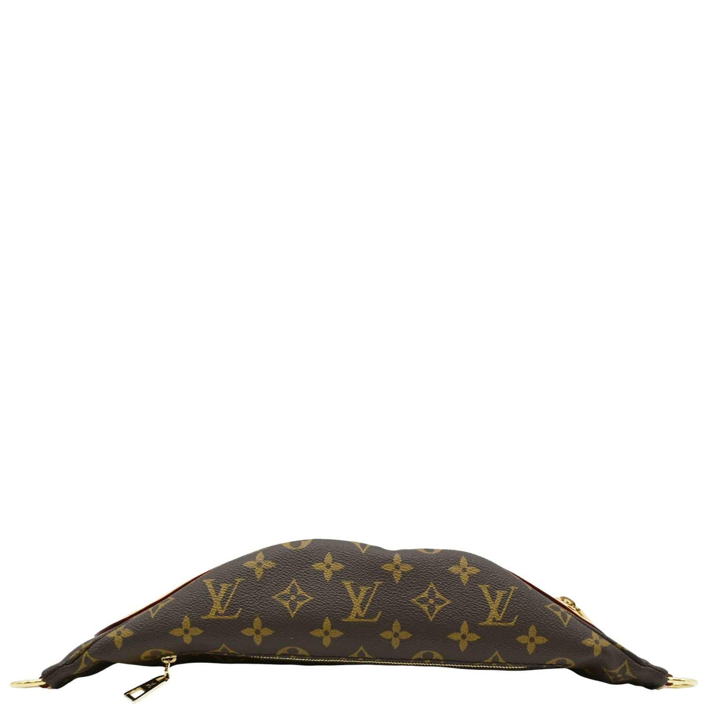 LOUIS VUITTON High Rise Monogram Canvas Bumbag Brown No Strap