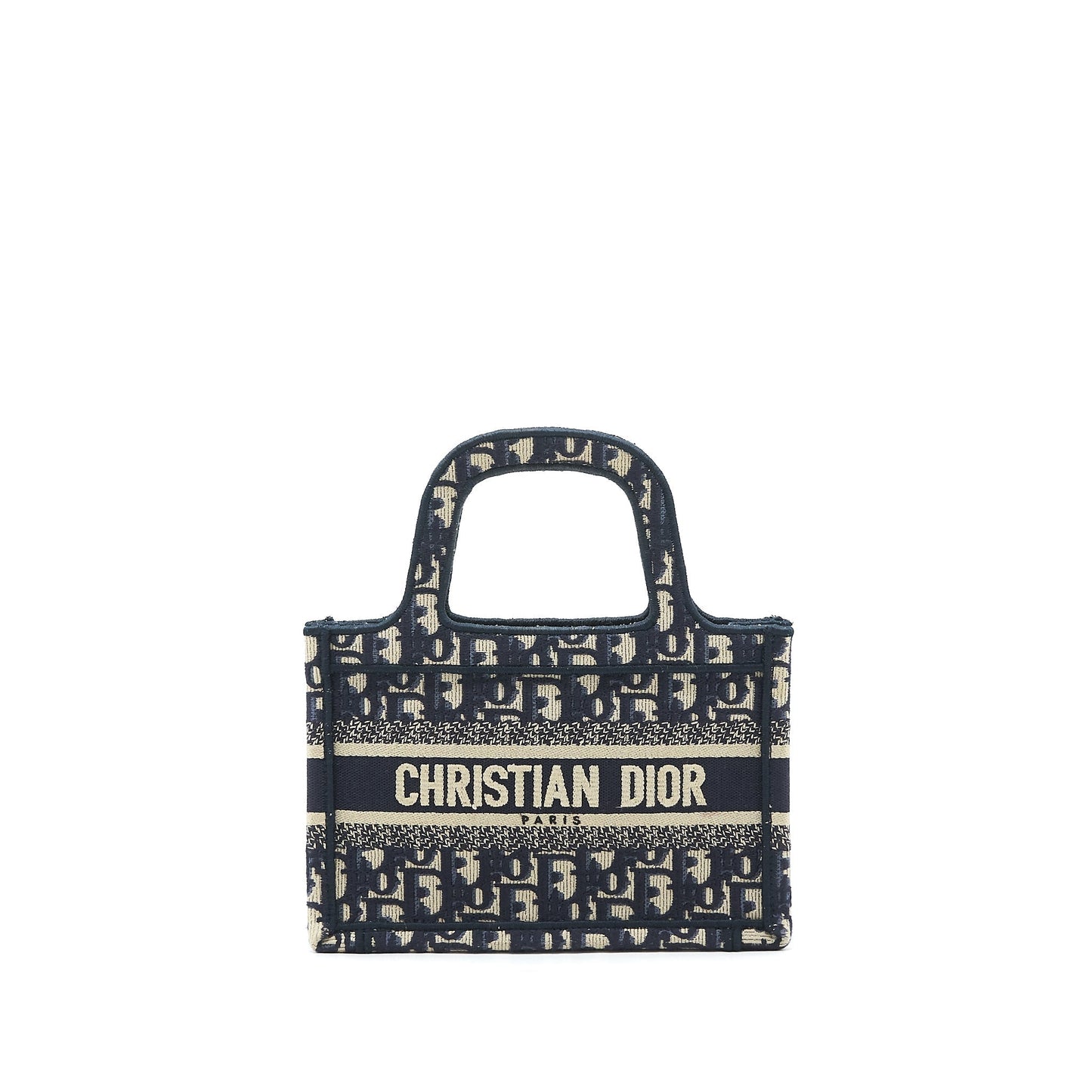 Dior mini book Tote Purse in blue Oblique