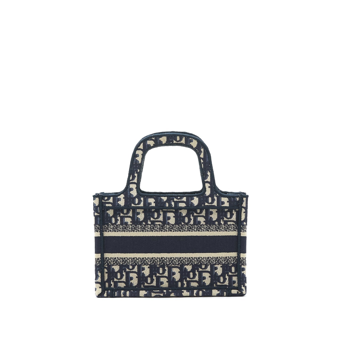 Dior mini book Tote Purse in blue Oblique