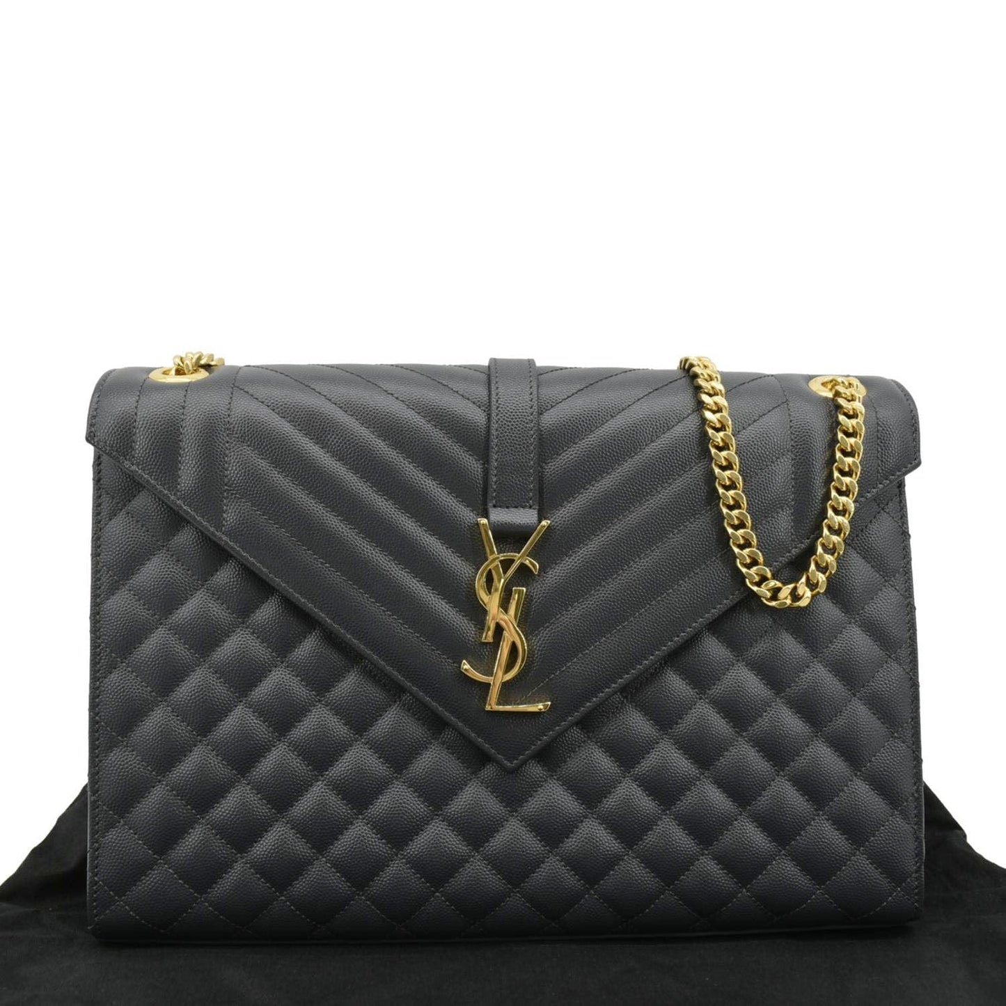 Saint Laurent Envelope Leather Red Shoulder Bag Style 14
