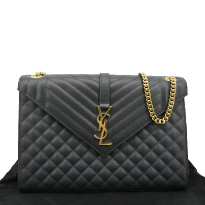 Saint Laurent Envelope Leather Red Shoulder Bag Style 14