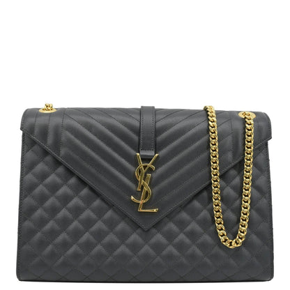 Saint Laurent Envelope Leather Red Shoulder Bag Style 14