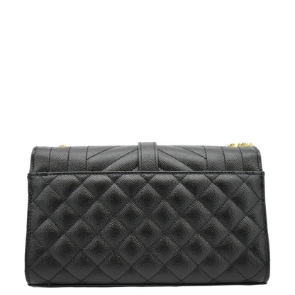 Saint Laurent Envelope Leather Black Crossbody Style 6