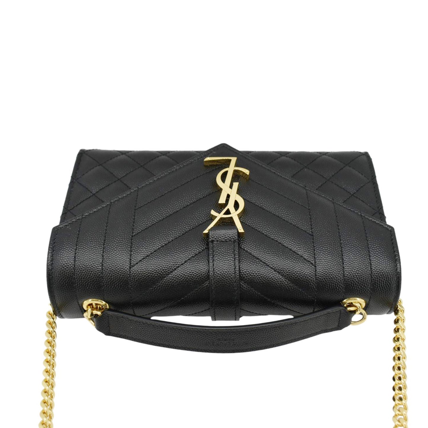 Saint Laurent Envelope Leather Black Crossbody Style 6