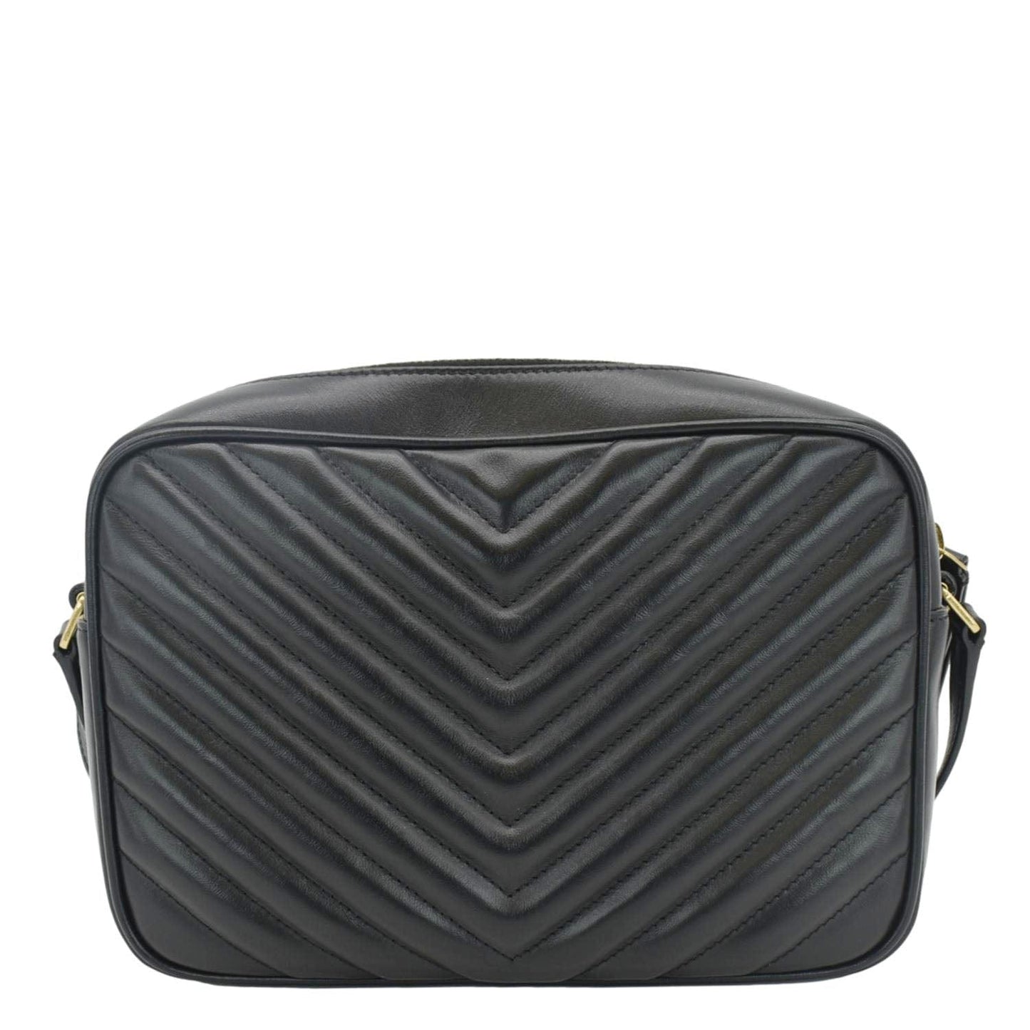 Saint Laurent Lou Leather Black Crossbody Style 34
