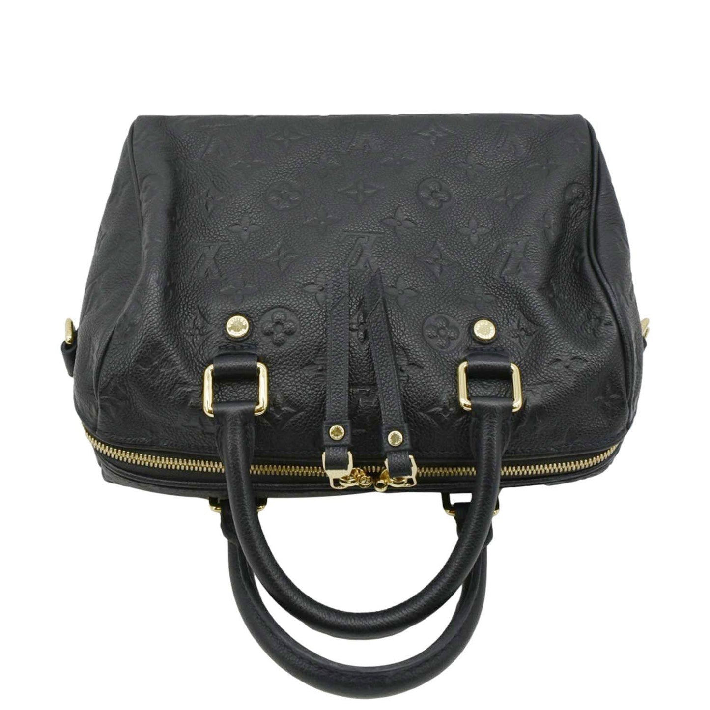 LOUIS VUITTON Bandouliere 25 Empreinte Leather Shoulder Bag Black