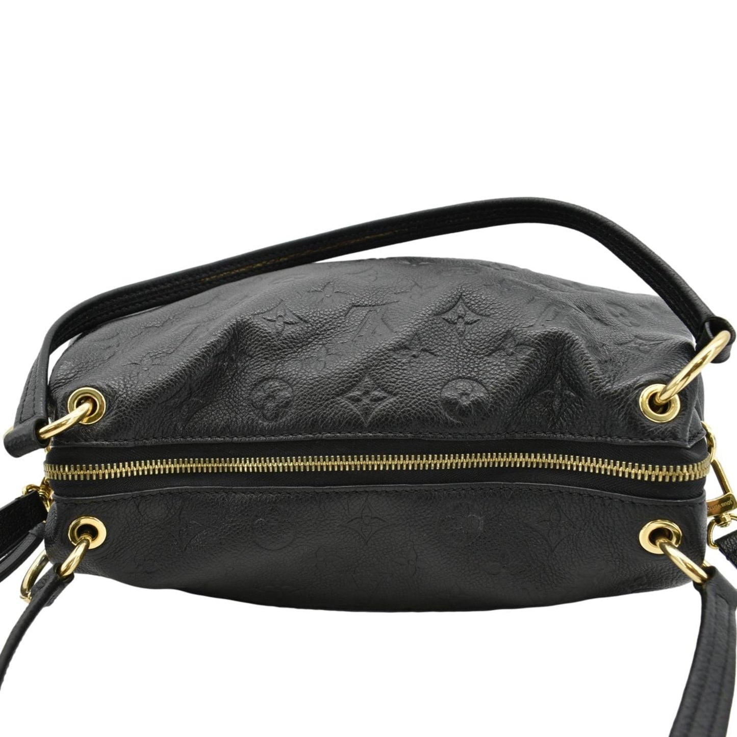 LOUIS VUITTON Ponthieu PM Empreinte Leather Shoulder Bag Black