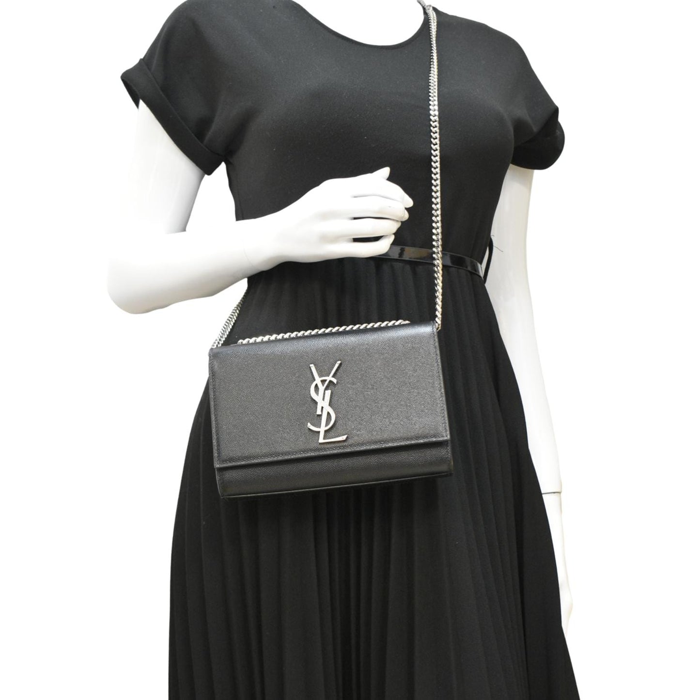 Saint Laurent Kate Leather Black Crossbody Style 20