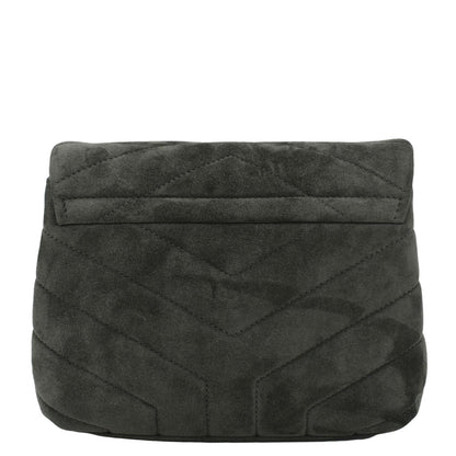 Saint Laurent Loulou Suede Red Crossbody