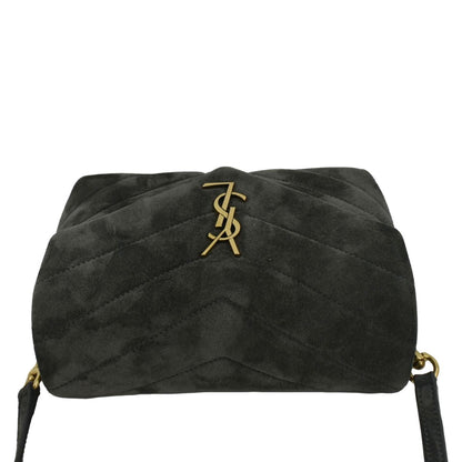 Saint Laurent Loulou Suede Red Crossbody