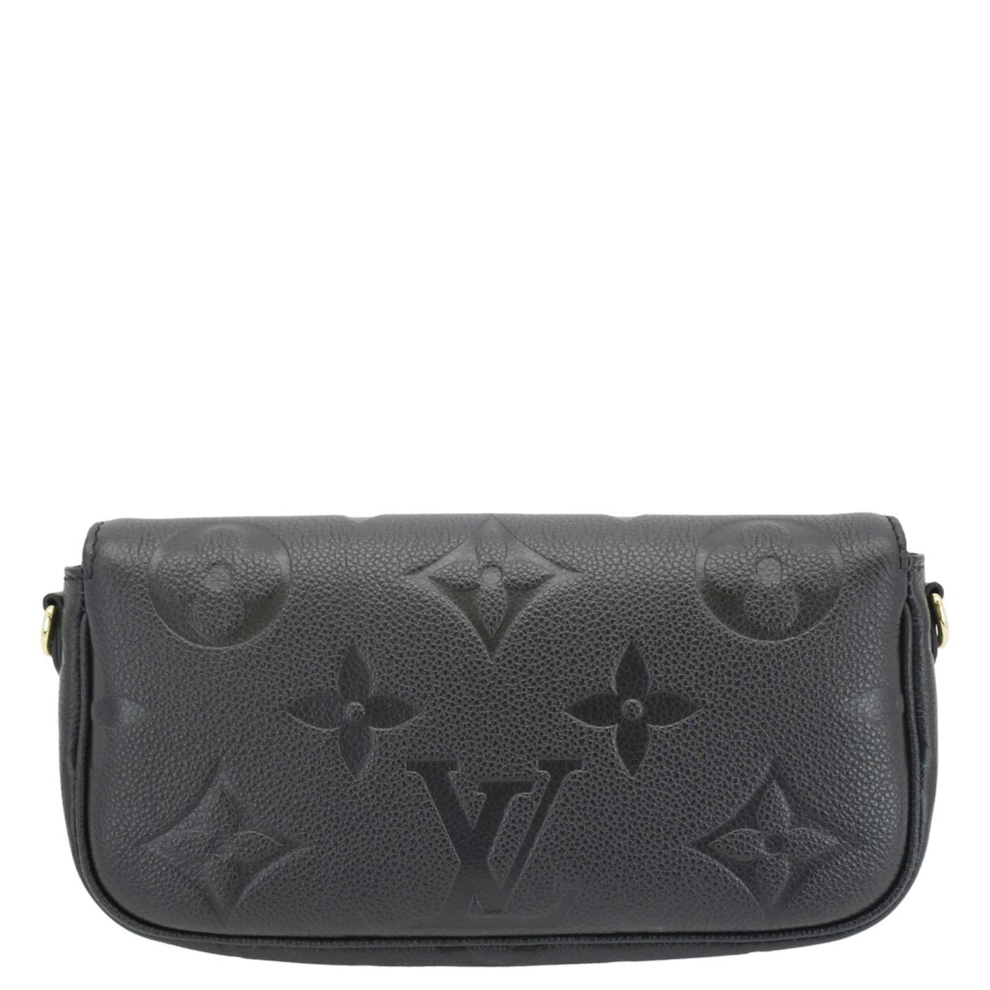 LOUIS VUITTON Ivy Empreinte Leather Wallet On Chain Shoulder Bag Black
