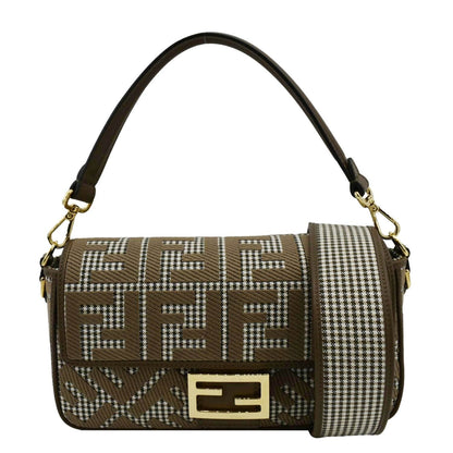 Fendi Baguette Zucca Red Shoulder Bag Style 21