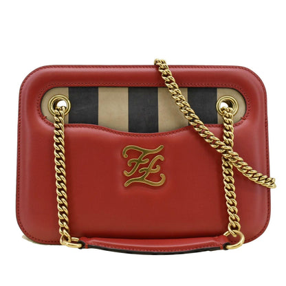 Fendi Leather Red Shoulder Bag Style 24