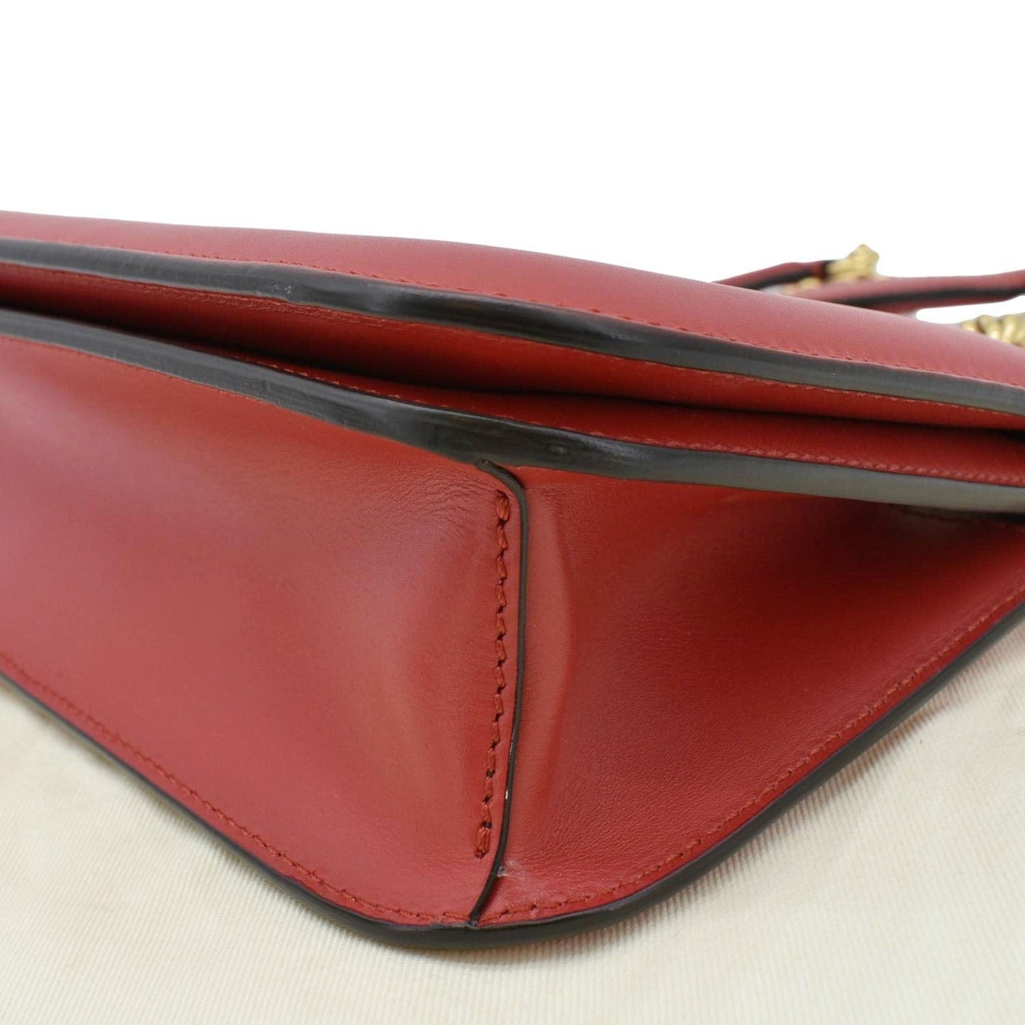 Fendi Leather Red Shoulder Bag Style 24