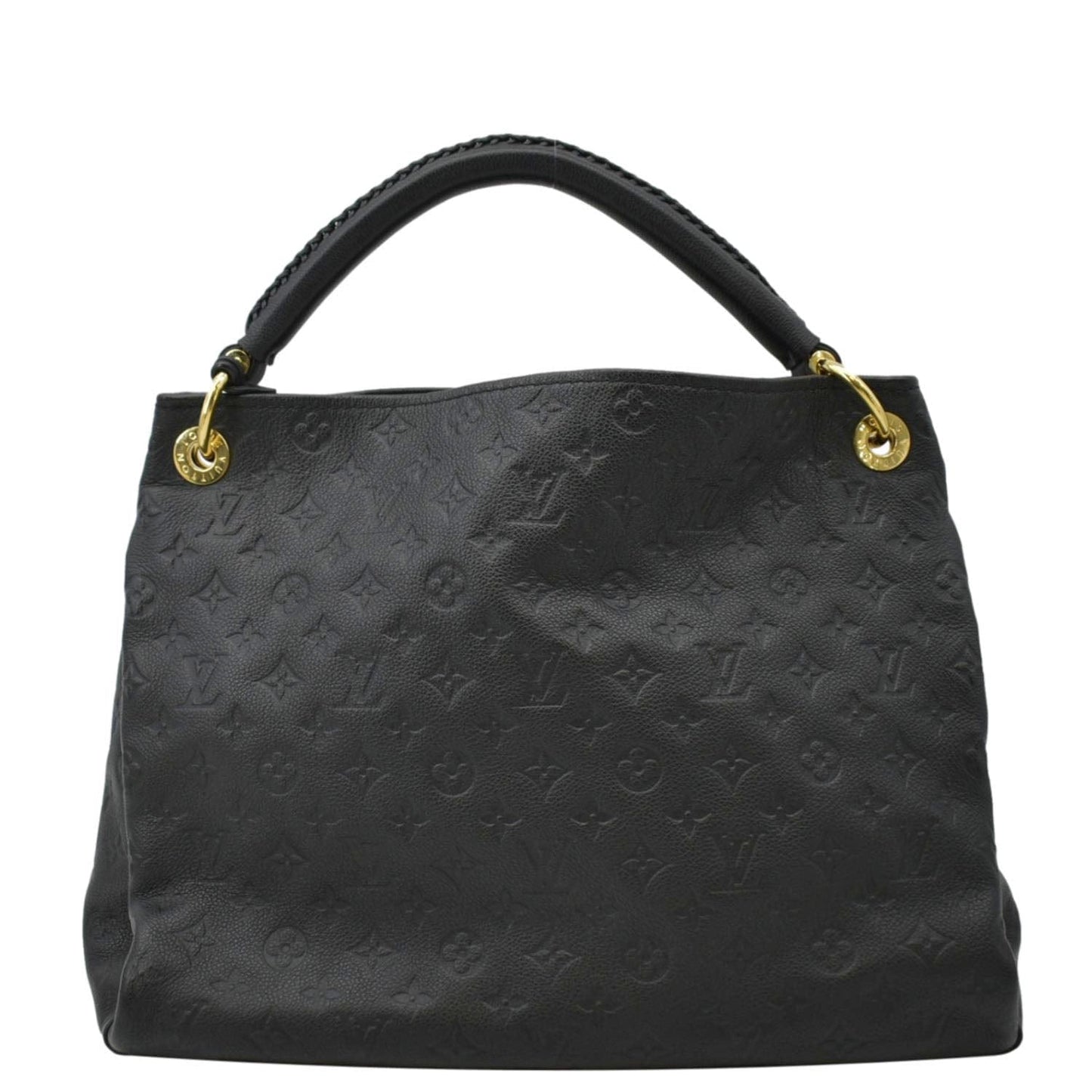 LOUIS VUITTON Artsy MM Monogram Empreinte Leather Shoulder Bag Noir Black