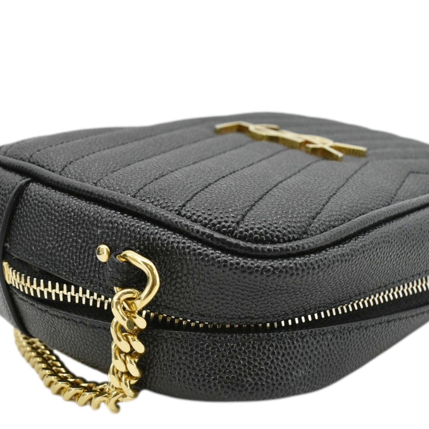 Saint Laurent Lou Leather Black Crossbody Style 31