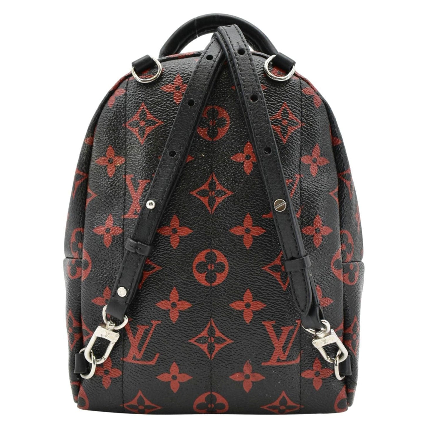 LOUIS VUITTON Palm Springs Infrarouge Mini Monogram Canvas Backpack Bag Black