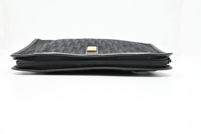 Dior Pouch in Black Oblique Canvas