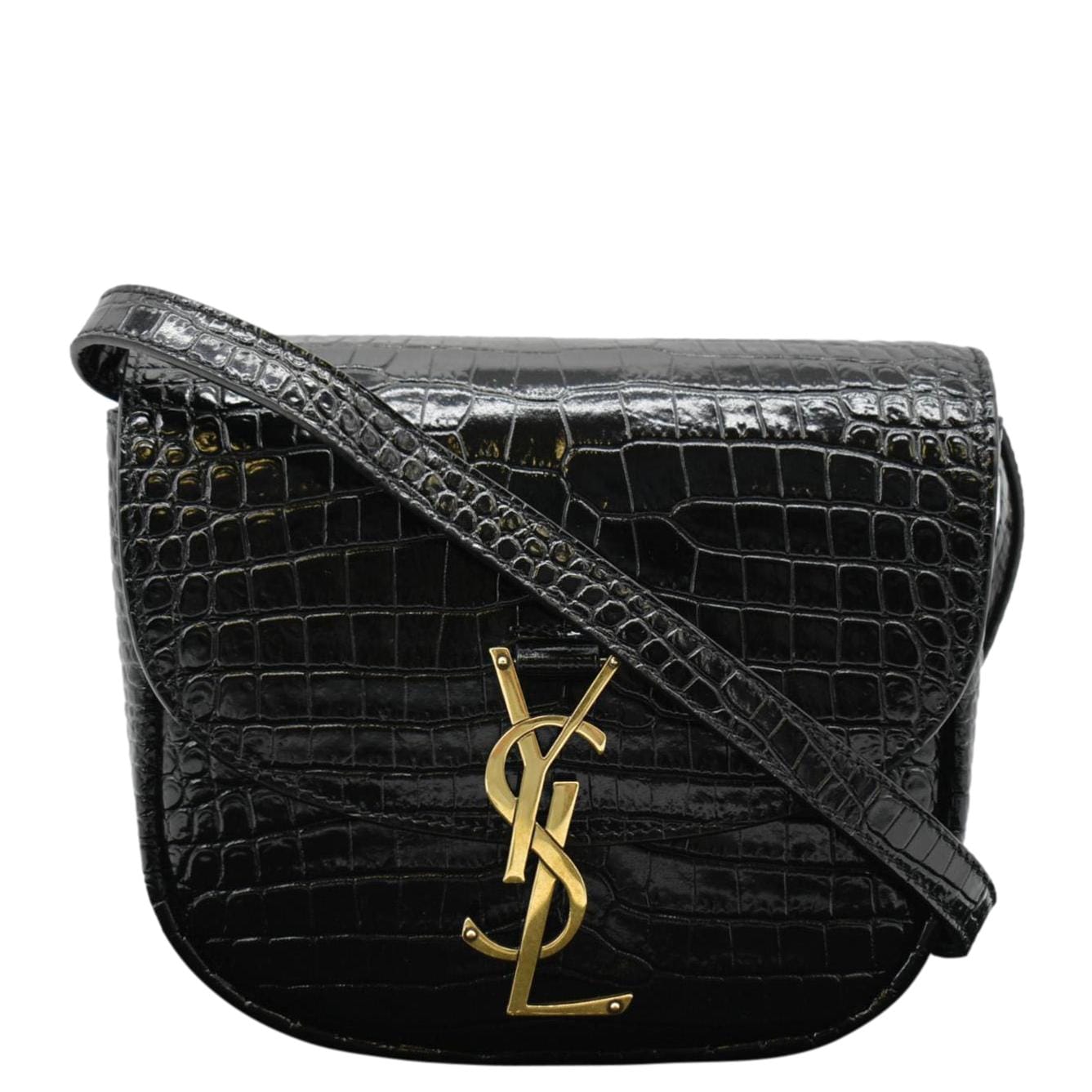 Saint Laurent Kaia Leather Black Handbag Style 2