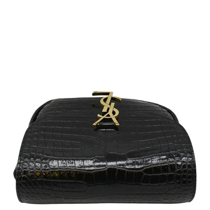 Saint Laurent Kaia Leather Black Handbag Style 2