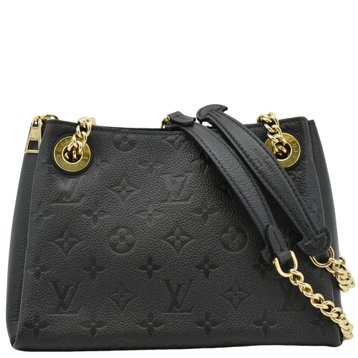 LOUIS VUITTON Surene BB Empreinte Leather Shoulder Bag Black