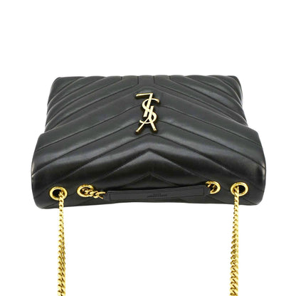 Saint Laurent Loulou Leather Black Crossbody Style 15