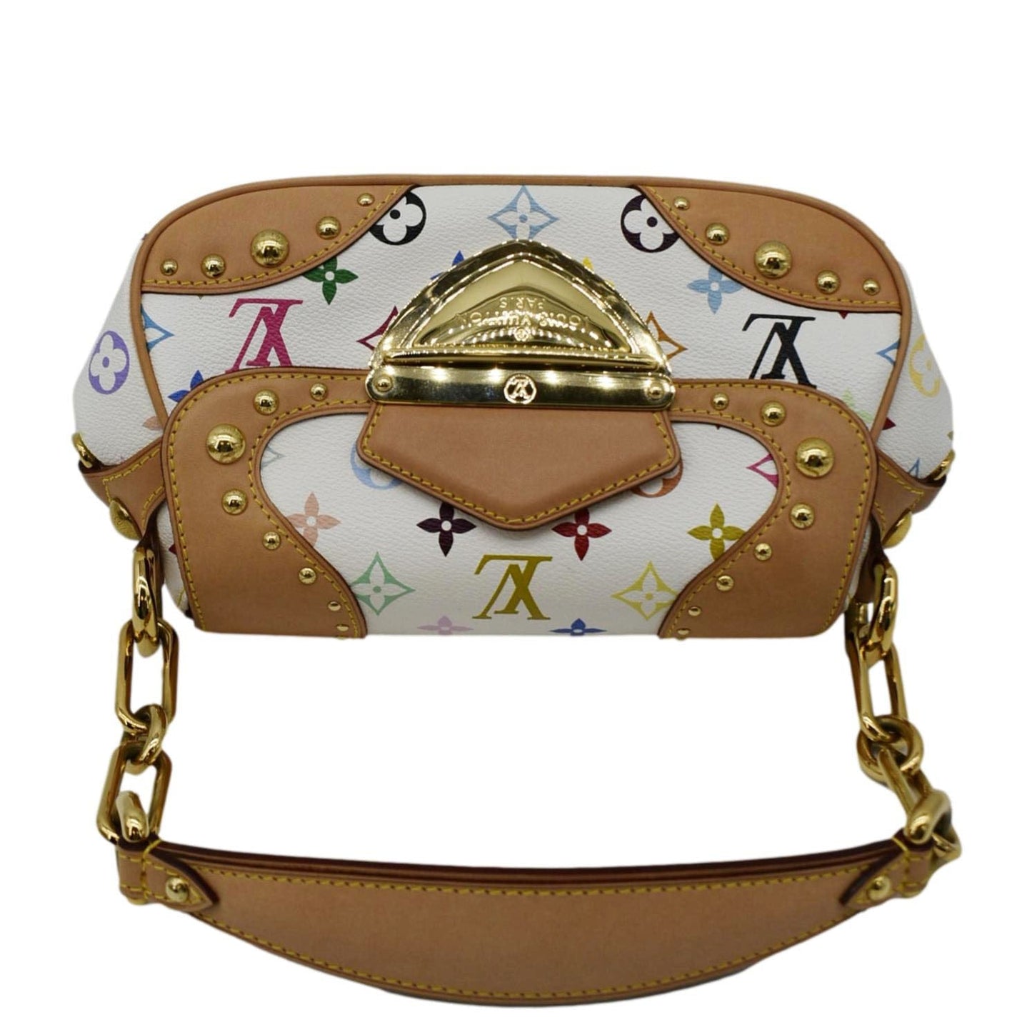 LOUIS VUITTON Marilyn Monogram Multicolor Satchel Bag White