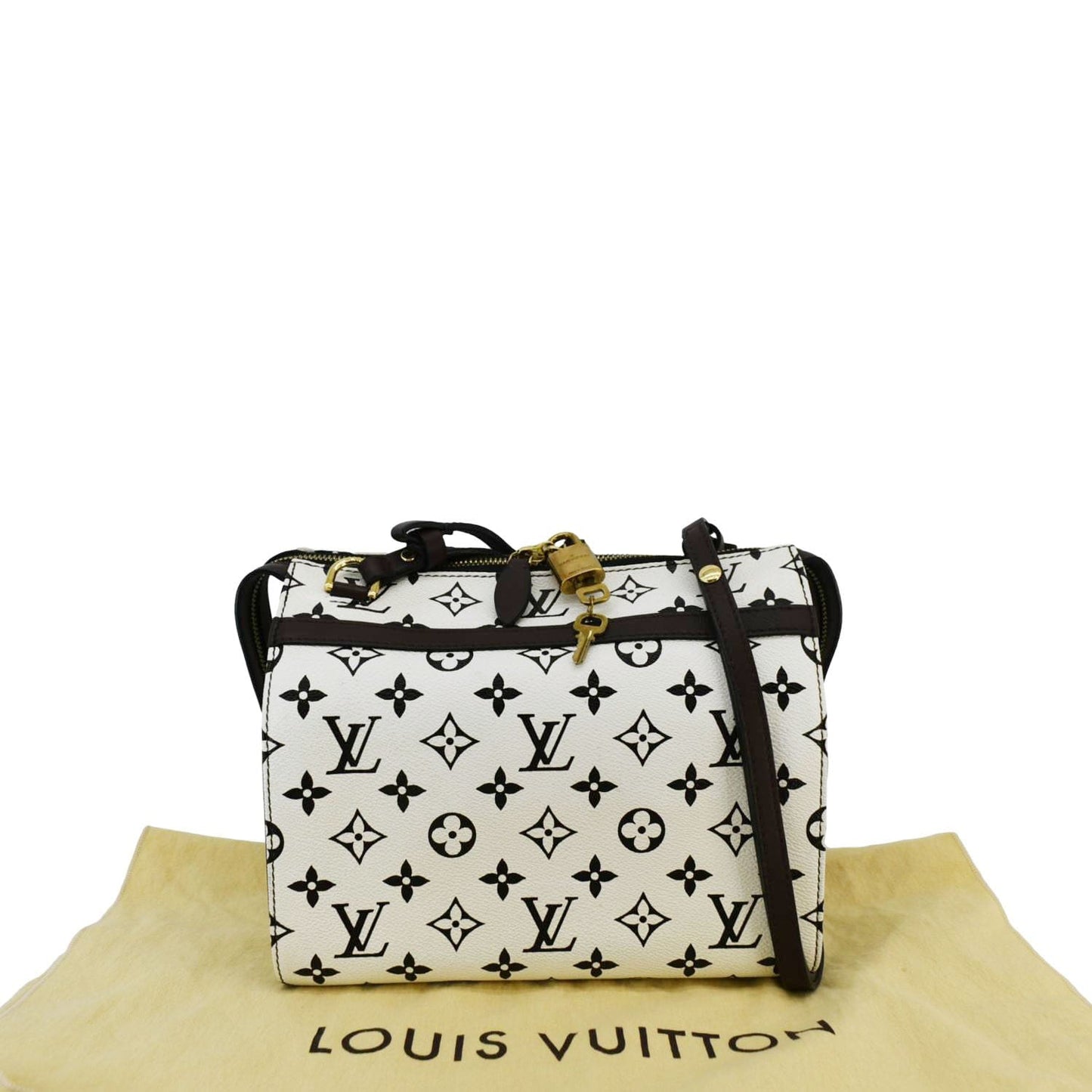 LOUIS VUITTON Amazon PM Monogram Canvas Crossbody Bag White Chocolate