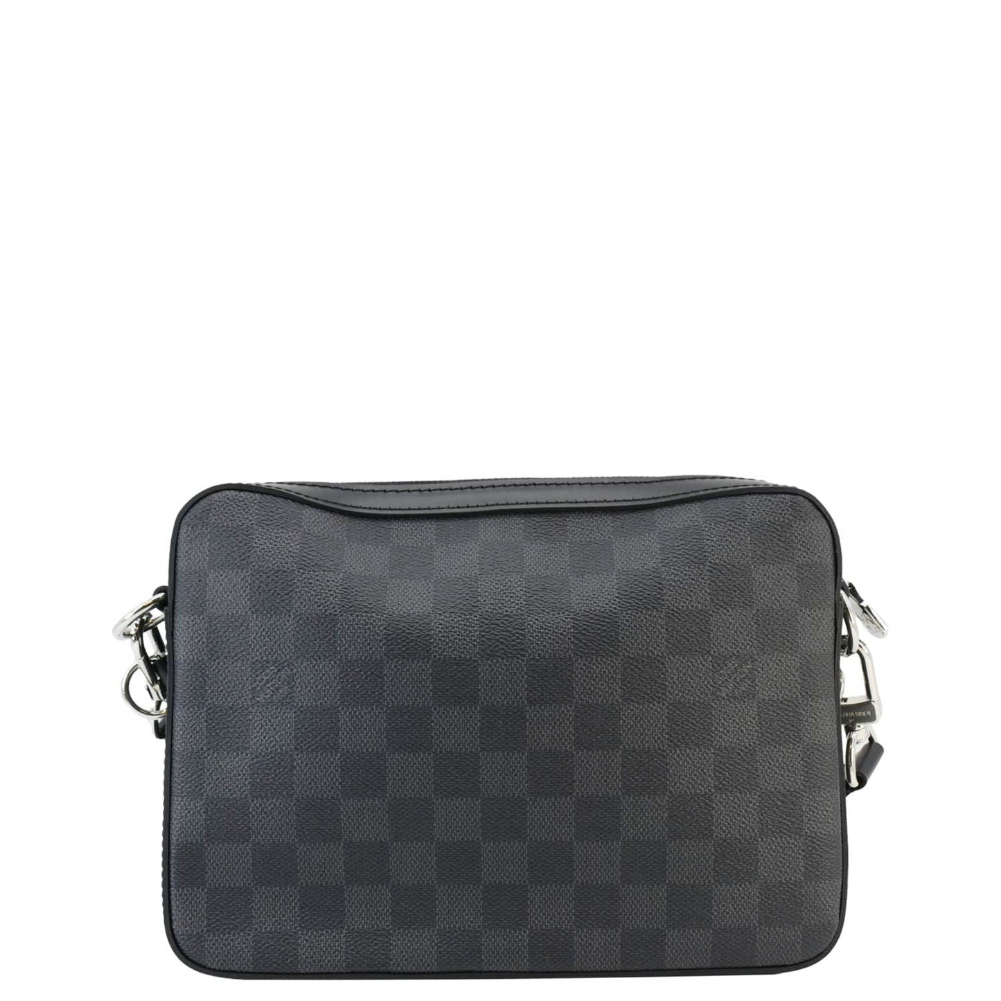LOUIS VUITTON Trio Damier Graphite Wild Animals Messenger Bag Black
