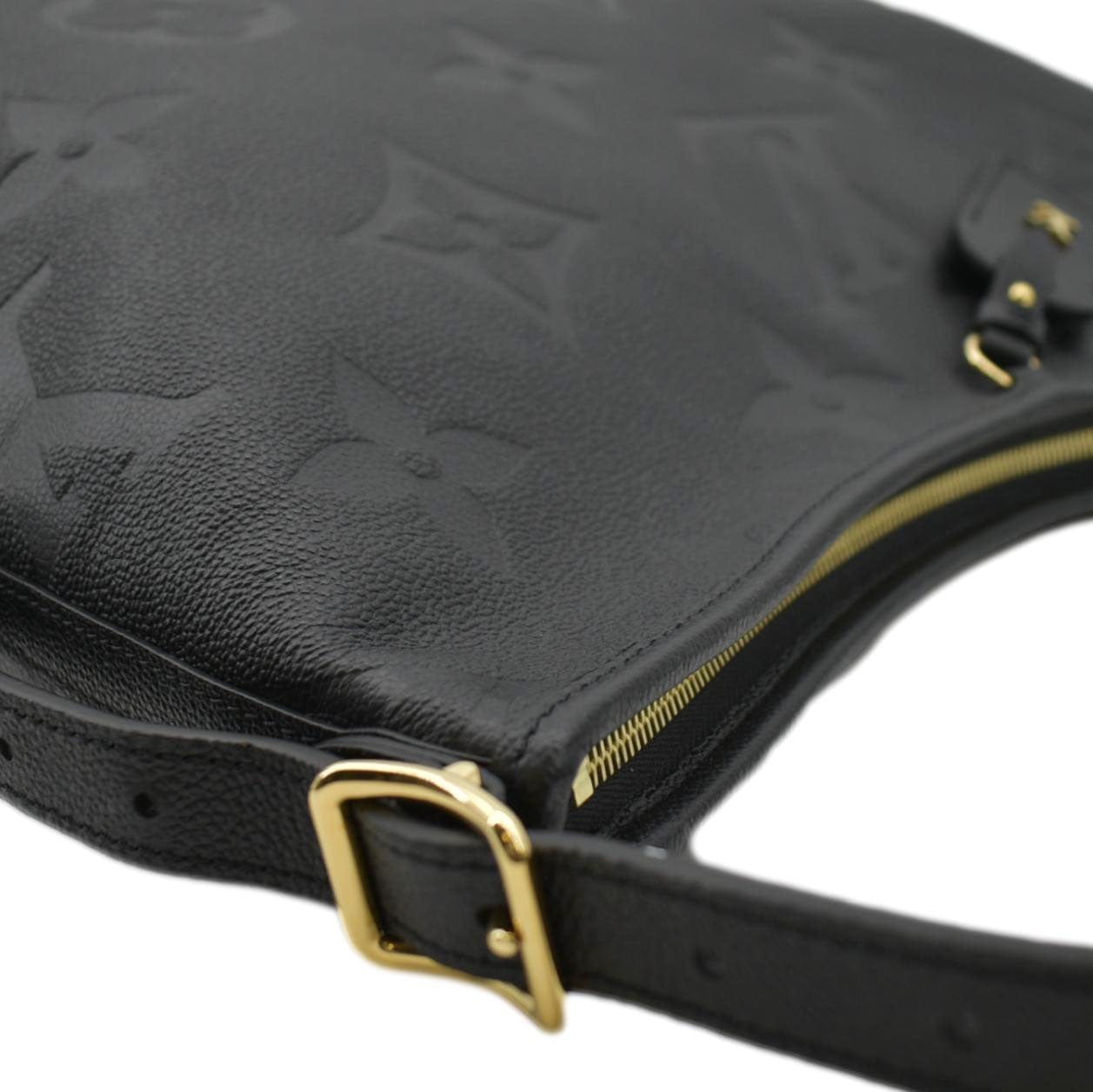 LOUIS VUITTON Carryall MM Empreinte Leather Shoulder Bag Black