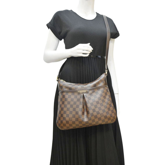 LOUIS VUITTON Bloomsbury Damier Ebene Crossbody Bag Brown