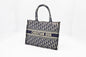 Dior Medium Book Tote in Navy Blue Oblique Canvas