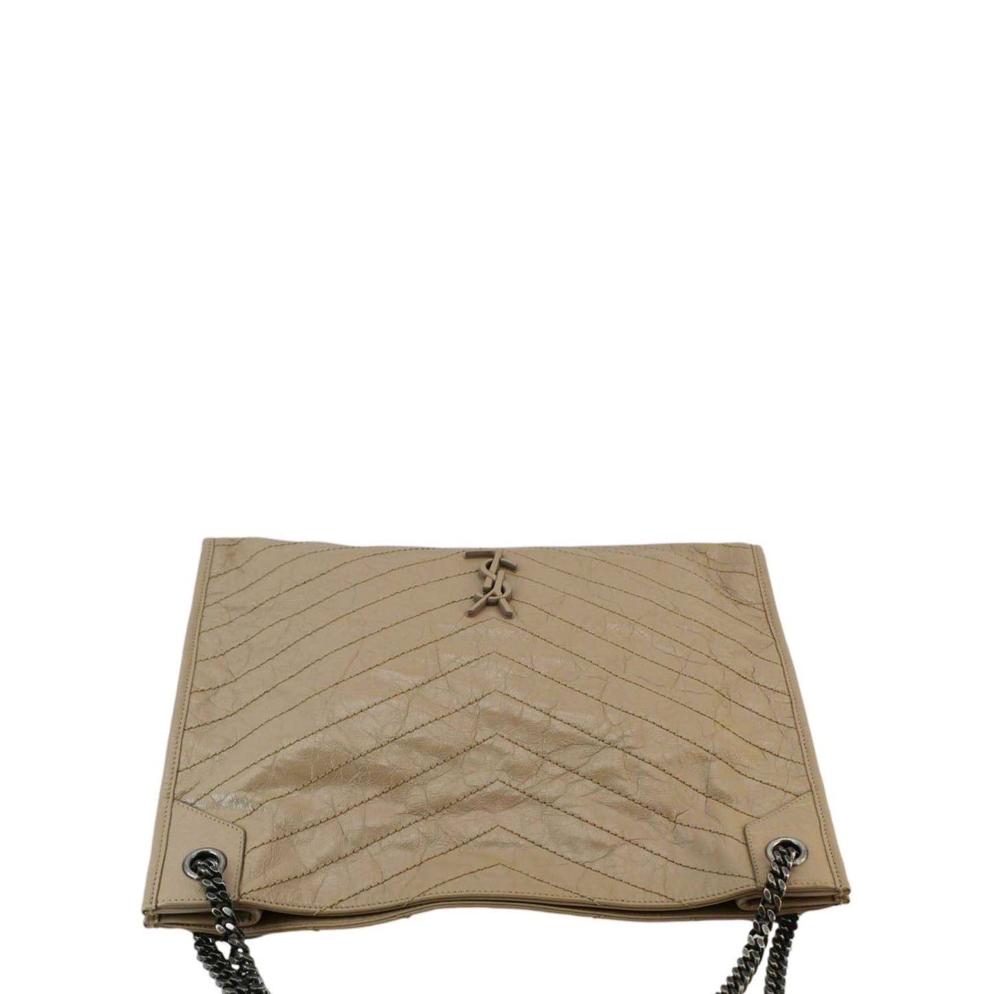 Saint Laurent Niki Leather Brown Tote Bag