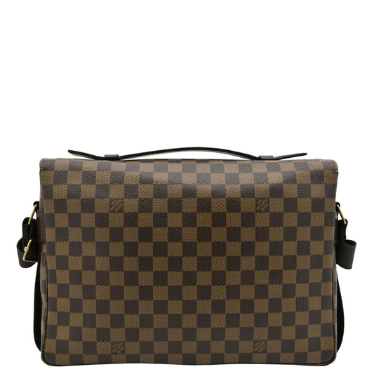 LOUIS VUITTON Broadway Damier Ebene Messenger Bag Brown