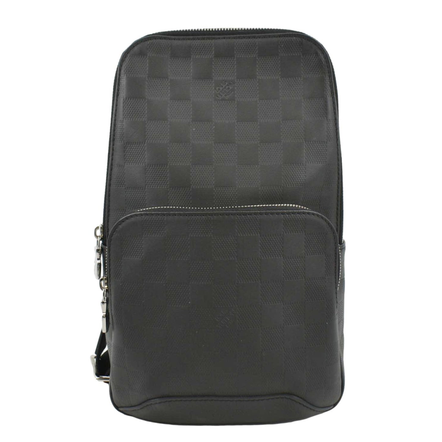 LOUIS VUITTON Avenue Sling Damier Infini Backpack Bag Black