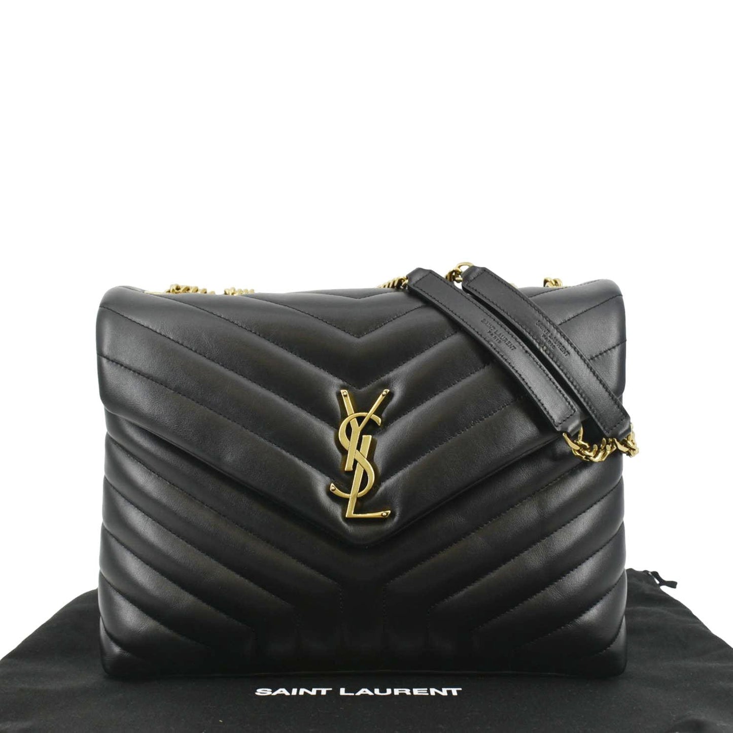 Saint Laurent Loulou Leather Black Crossbody Style 8